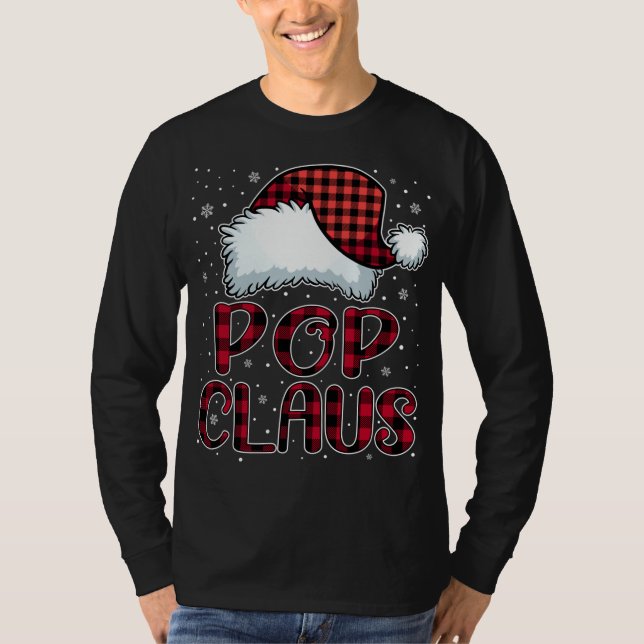 Camiseta Pop Claus Feliz Natal Papais noeis Vermelhos Xadre (Frente)