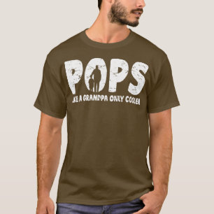 Camiseta Pop Como Um Vovô Apenas Uma Vintagem Mais Fria