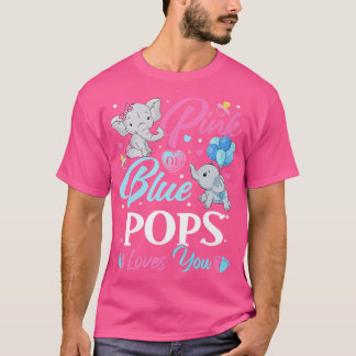 Camiseta Pop Cor-de-Rosa Azul Elefante Te Ama A Revelação D