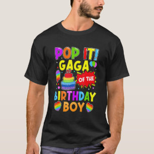 Camiseta Pop Da Gaga Do Aniversário Da Família Crianças Fid