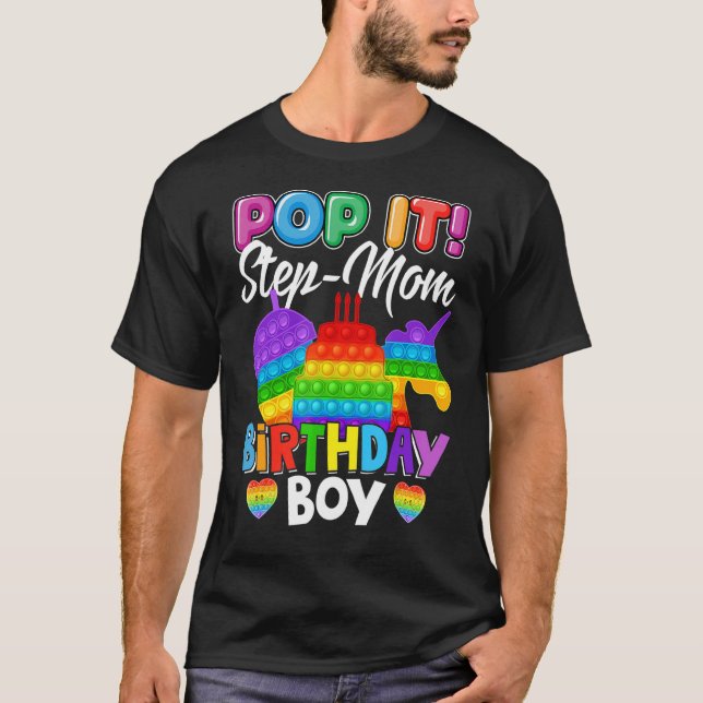 Camiseta Pop Daqui A Mãe Aniversário Garoto Fidget Fidget F (Frente)