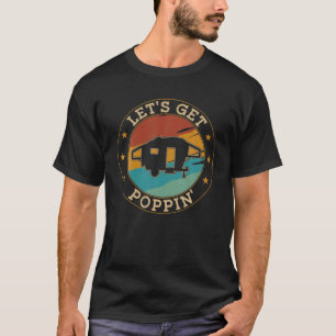 Camiseta Pop de acampamento para cima do Vamos de vinheta r