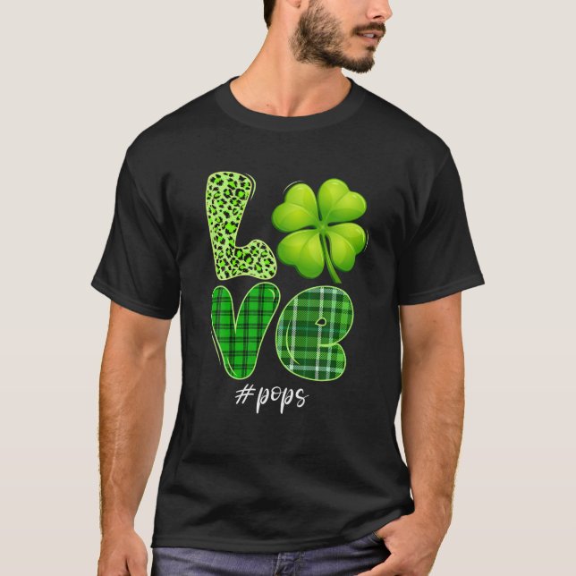 Camiseta Pop De Amor Familiar Encantados De Shamrock (Frente)