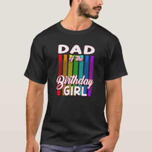 Camiseta Pop de aniversário do Pai da aniversariante