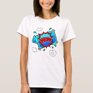 Camiseta Pop de Arte com Estilo em Quadrinhos T-Shirt Verme