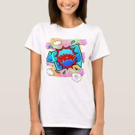 Camiseta Pop de Arte com Estilo em Quadrinhos T-Shirt Verme