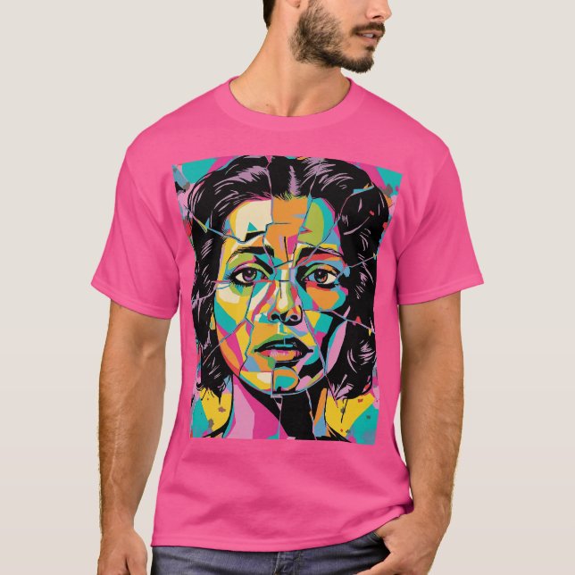 Camiseta Pop de Arte CubistZick (Frente)