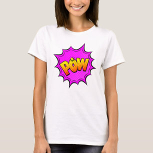 Camiseta Pop de Arte de Estilo de Quadrícula Retro-Amarelo
