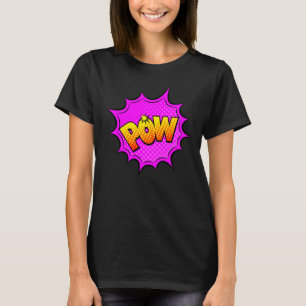 Camiseta Pop de Arte de Estilo de Quadrícula Retro-Amarelo