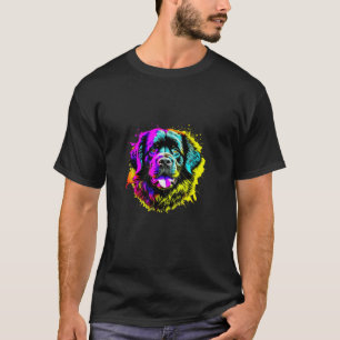 Camiseta Pop de Arte de Terra Nova Eu Cachorro Por Cima I E
