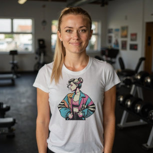 Camiseta pop de arte dos anos 90