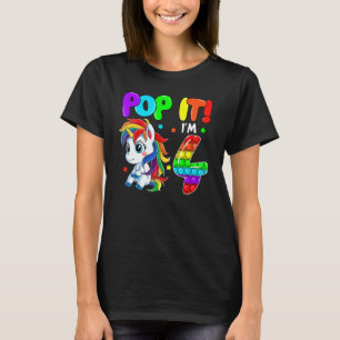 Camiseta Pop de Brinquedos de Fidget do Unicórnio Bonito. S