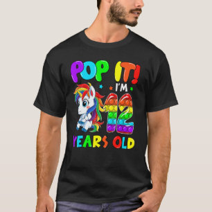 Camiseta Pop de Brinquedos de Fidget do Unicórnio Bonito. T