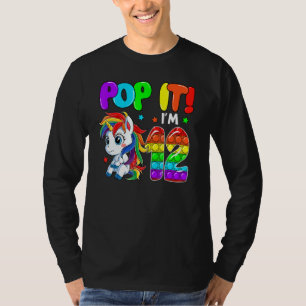Camiseta Pop de Brinquedos de Fidget do Unicórnio Bonito. T