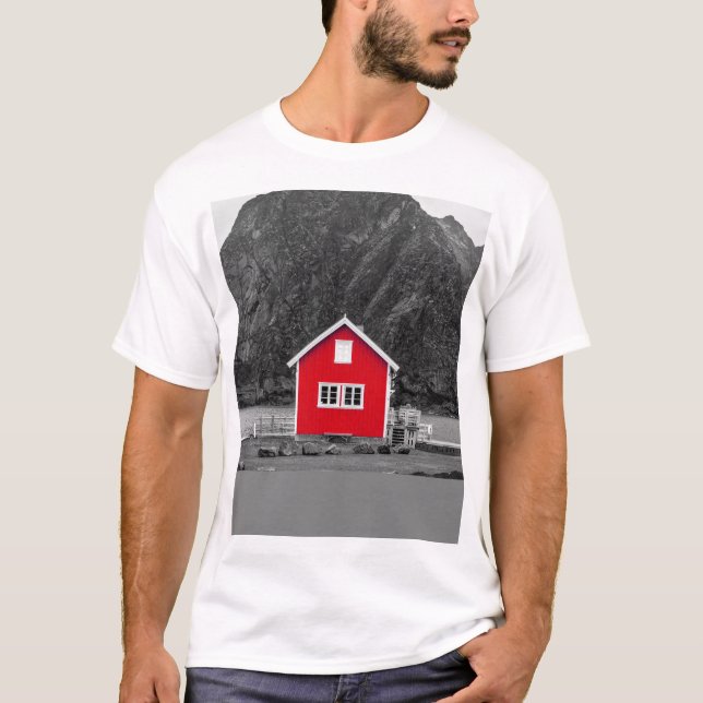 Camiseta Pop de cor da Casa Vermelha (Frente)