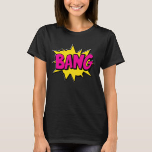Camiseta Pop de Estilo de Quadrícula Arte Retro Amarelo Co