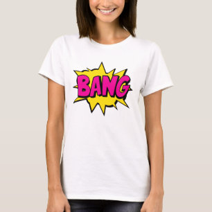 Camiseta Pop de Estilo de Quadrícula Arte Retro Amarelo Co