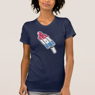 Camiseta pop de gelo de foguete