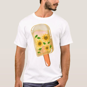 Camiseta Pop de gelo de girassol fresco
