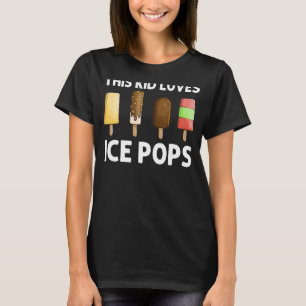 Camiseta Pop De Gelo legal Para Crianças, Sorvete Para Rapa