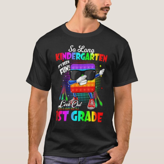 Camiseta Pop De Graduação Tão Longo Jardim De Infância 1rua (Frente)