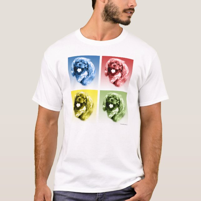 Camiseta Pop de inglês Toy Spaniel (Frente)