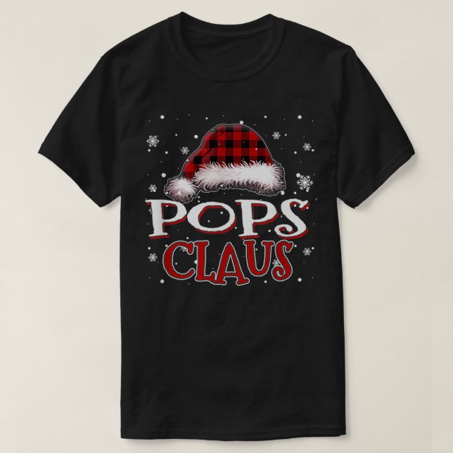 Camiseta Pop de Mens Família Papais noeis Claus Corresponde (Frente do Design)