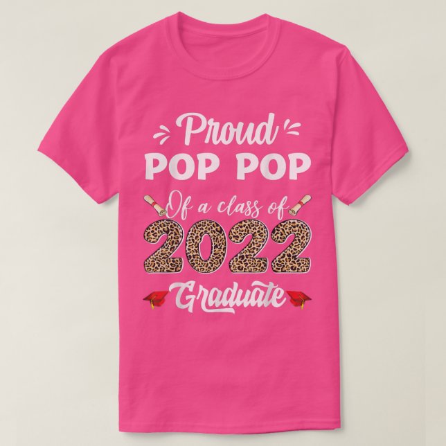 Camiseta Pop De Orgulho De Pop De Uma Classe De Formando Gr (Frente do Design)