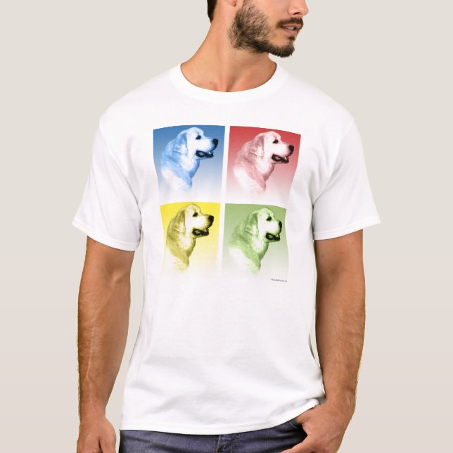 Camiseta Pop de Pirenéus excelente (Frente)