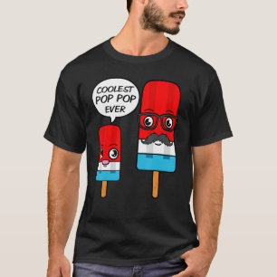 Camiseta Pop de Pop mais legal que nunca vovô picolé gelado