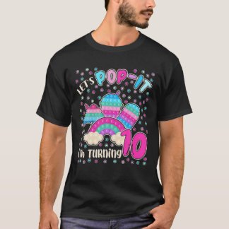 Camiseta Pop de vamos de, estou virando 10 para garotas de
