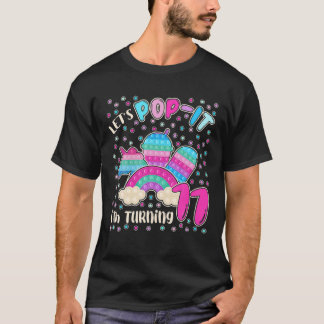 Camiseta Pop de vamos de, estou virando 11 para garotas de