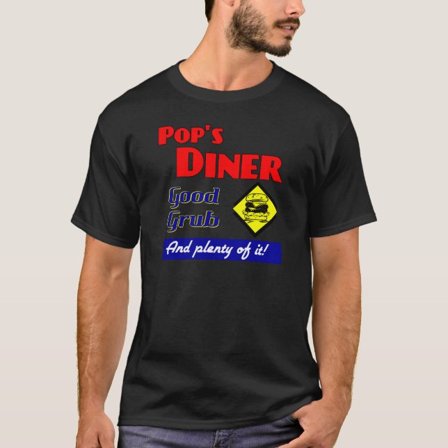 Camiseta Pop Diner Kitchen Dizendo T-Shirt (Frente)