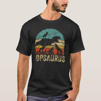 Camiseta Pop Dinosaur Popsaurus 3 Dois Filhos Pai de Natal