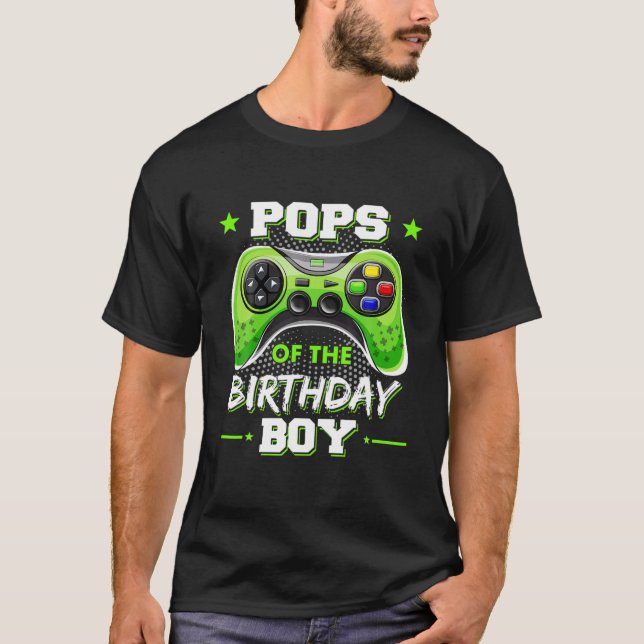 Camiseta Pop Do Aniversário "Decorations Vídeo Gamer T" (Frente)