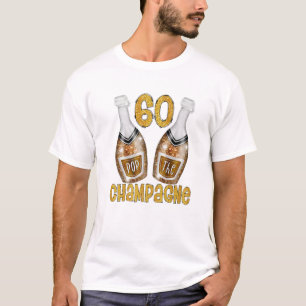 Camiseta Pop Do Champanhe Por 60 Anos E 60T