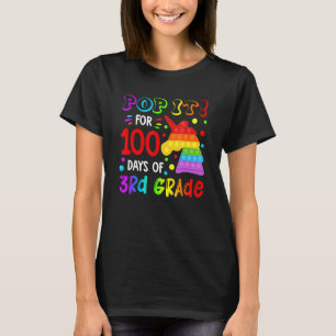 Camiseta Pop Do Fidget It Unicorn 100º Dia Do 3º Grau Para