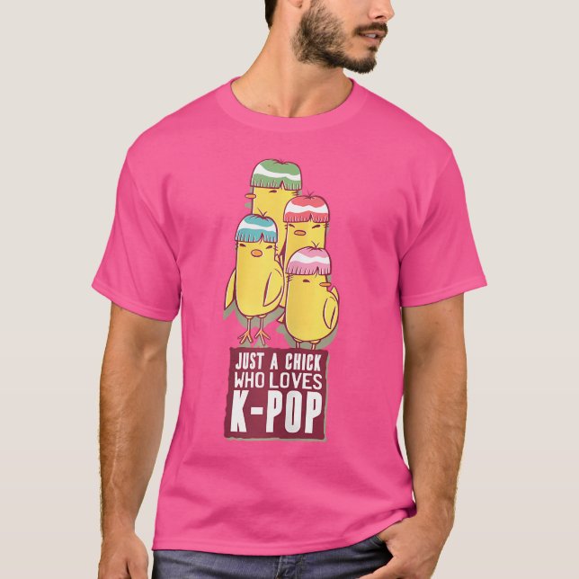 Camiseta Pop do K amantes ventiladores Pop coreano de músic (Frente)