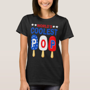 Camiseta Pop do Mundo - Avô Usa Bandeira Sorvete Gordura