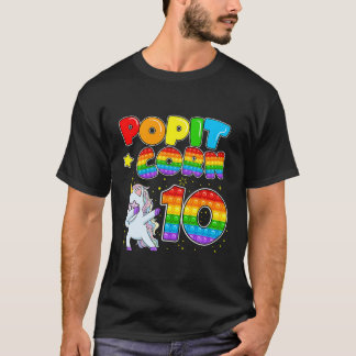 Camiseta Pop Do Unicórnio Bonito, Corno De Ti Feliz 10ª Fes