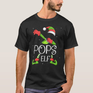 Camiseta Pop Elf Dabbing Santa Claus Xmas Para A Família C
