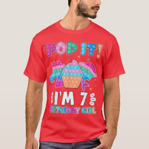 Camiseta Pop, eu sou 7 aniversariante Pop de anjo, gíria de