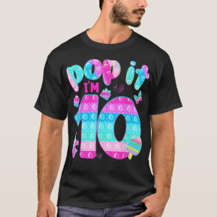 Camiseta Pop, eu tenho 10 garotas 10º Aniversário 10 anos