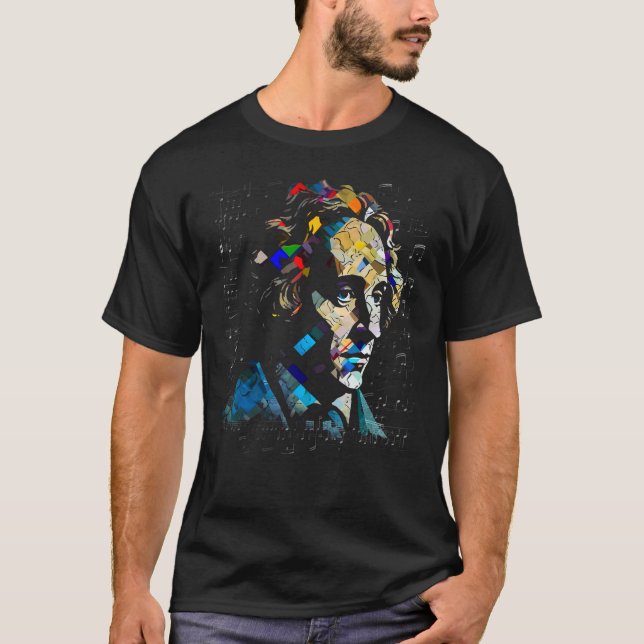 Camiseta Pop Felix Mendelssohn Music Composer Pianist (Frente)