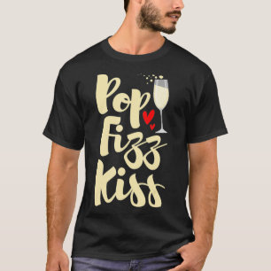 Camiseta Pop Fizz Beijo - Feliz ano novo de Ano Novo