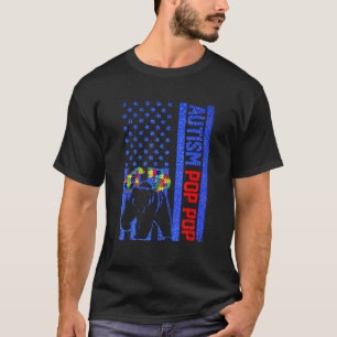 Camiseta Pop Flag P, Estados Unidos, Alavanca a Autismo