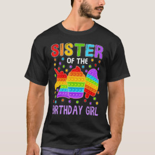 Camiseta Pop, Irmã Do Aniversário Da Família Crianças
