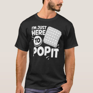 Camiseta Pop It Fidget Toy Game Engraçado Stress Bubble 1