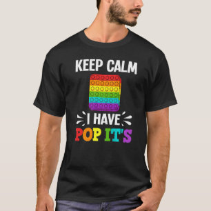 Camiseta Pop It Fidget Toy Game Engraçado Stress Bubble 2