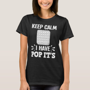 Camiseta Pop It Fidget Toy Game Engraçado Stress Bubble 2